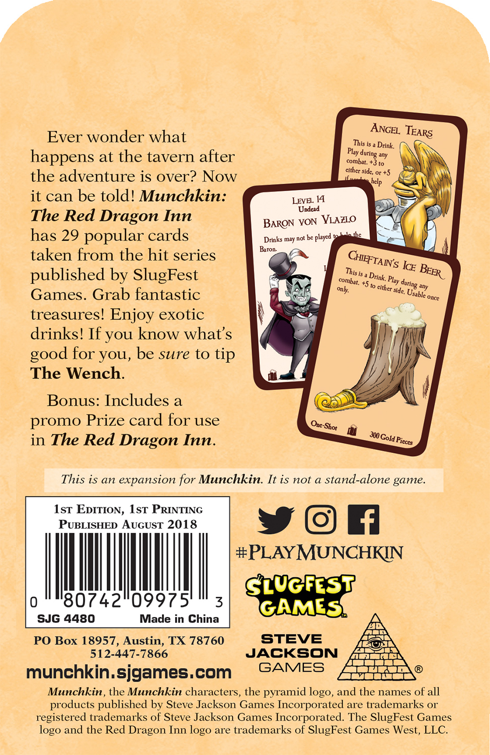 Munchkin : Red Dragon Inn Expansion